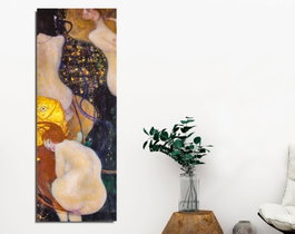 Wallity Cuadro de Gustav Klimt en Lienzo Enmarcado 30 x 80 cm PC310